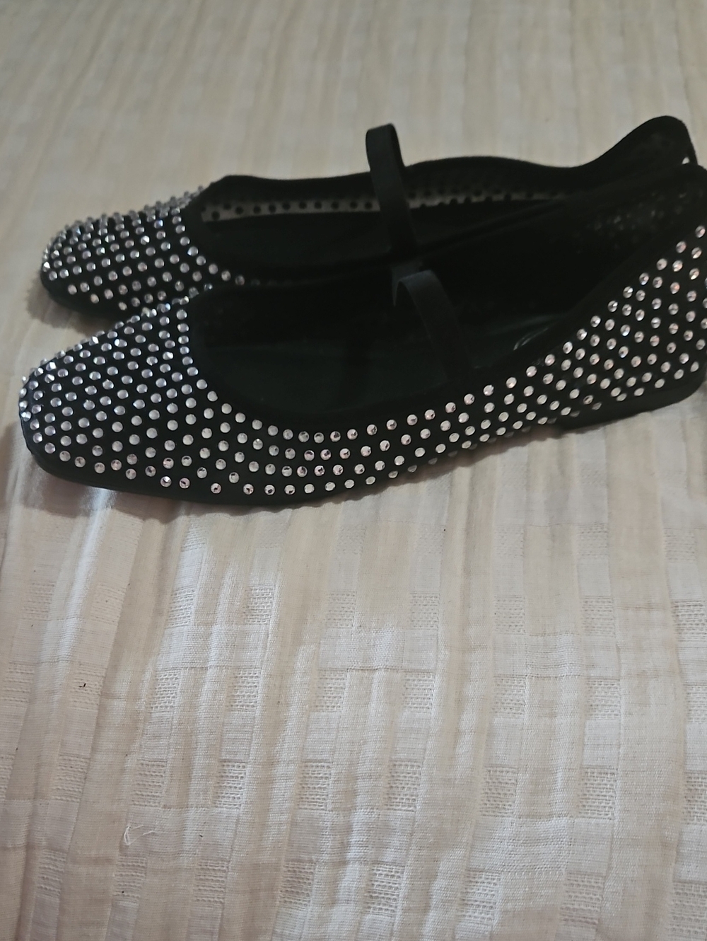 Scoop Black Studded Mary Jane Flats - Women